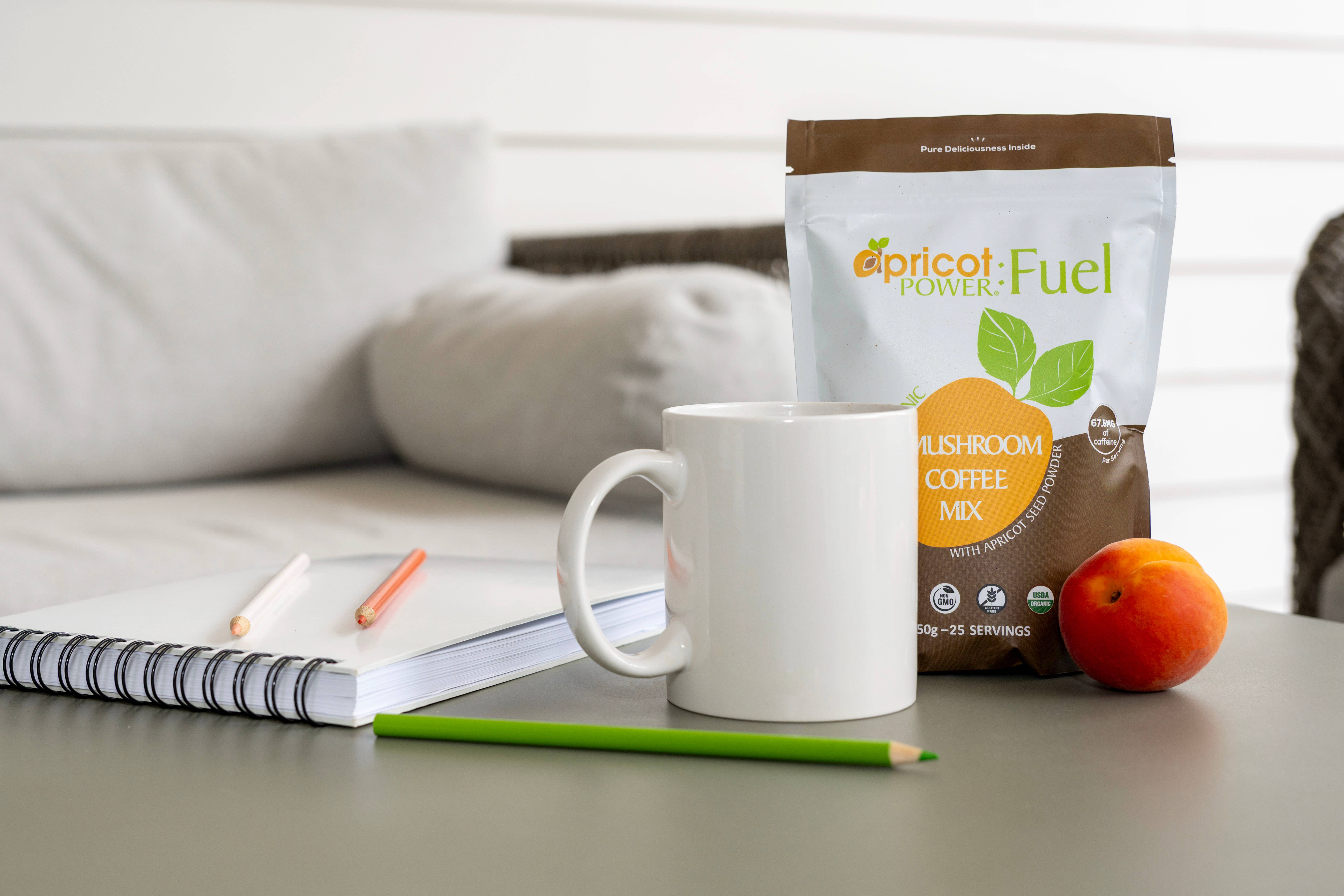 Apricot Power, Inc - Vendita all'ingrosso Proteine/superfood in polvere - AP:FUEL | Miscela di Caffè ai Funghi2