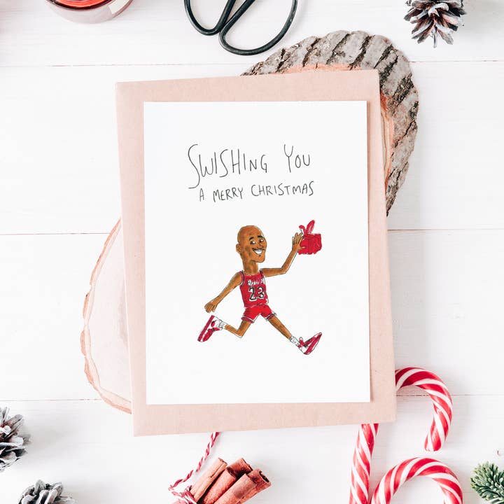 Well Drawn - Wholesale Christmas card - Swishing You A Merry Christmas4