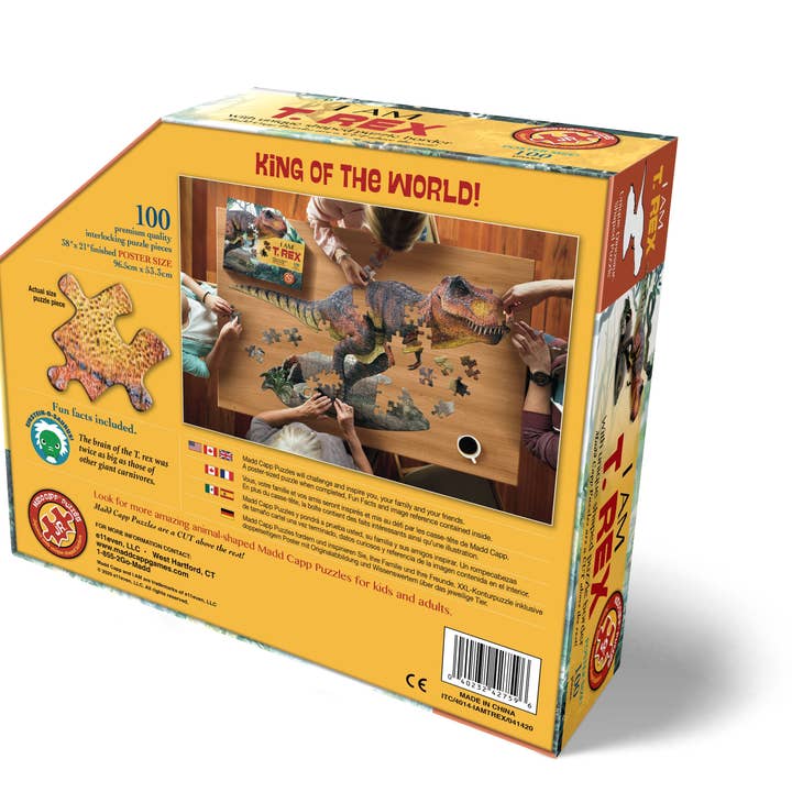 Madd Capp Games & Puzzles - Wholesale Puzzle - Kids - I AM T. Rex 100 piece jigsaw puzzle - gift2