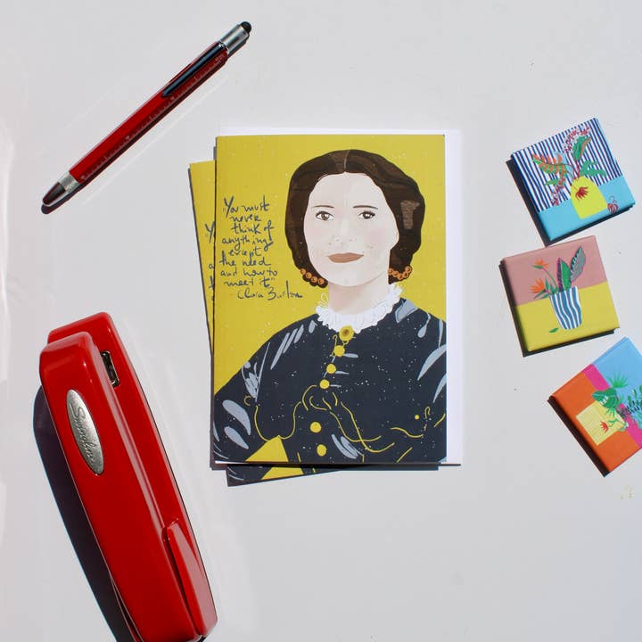 Violet Red Studio - Wholesale Everyday Greeting Card - Clara Barton 2