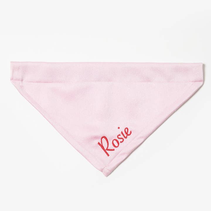Satin Pet Bandana's with Embroidery Option for wholesale by LannyxStudio