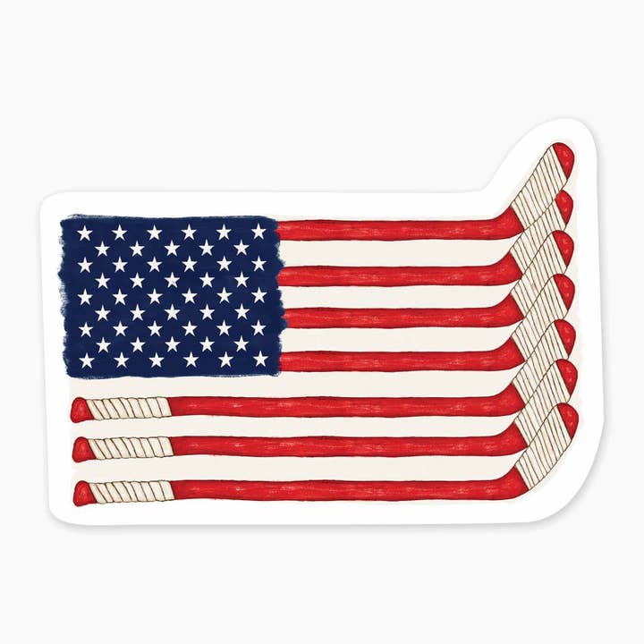 Hockey Pride - 3" kunstklistermærke for engroshandel hos Nice Enough Stickers