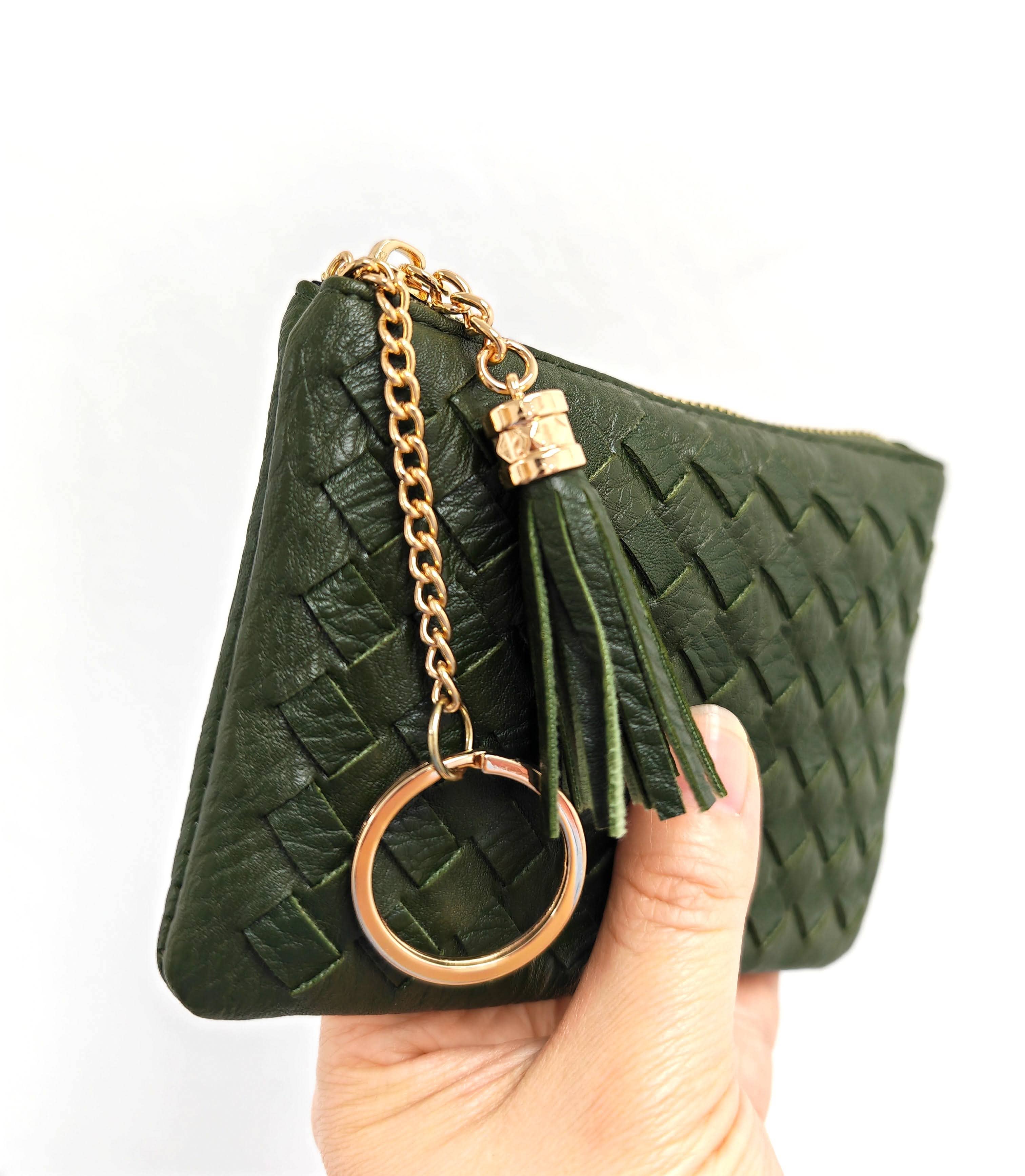 Superbia – Engroshandel Møntpung - Dame – Blød håndlavet vævet kvast nøglering lynlås kortholder mønt16