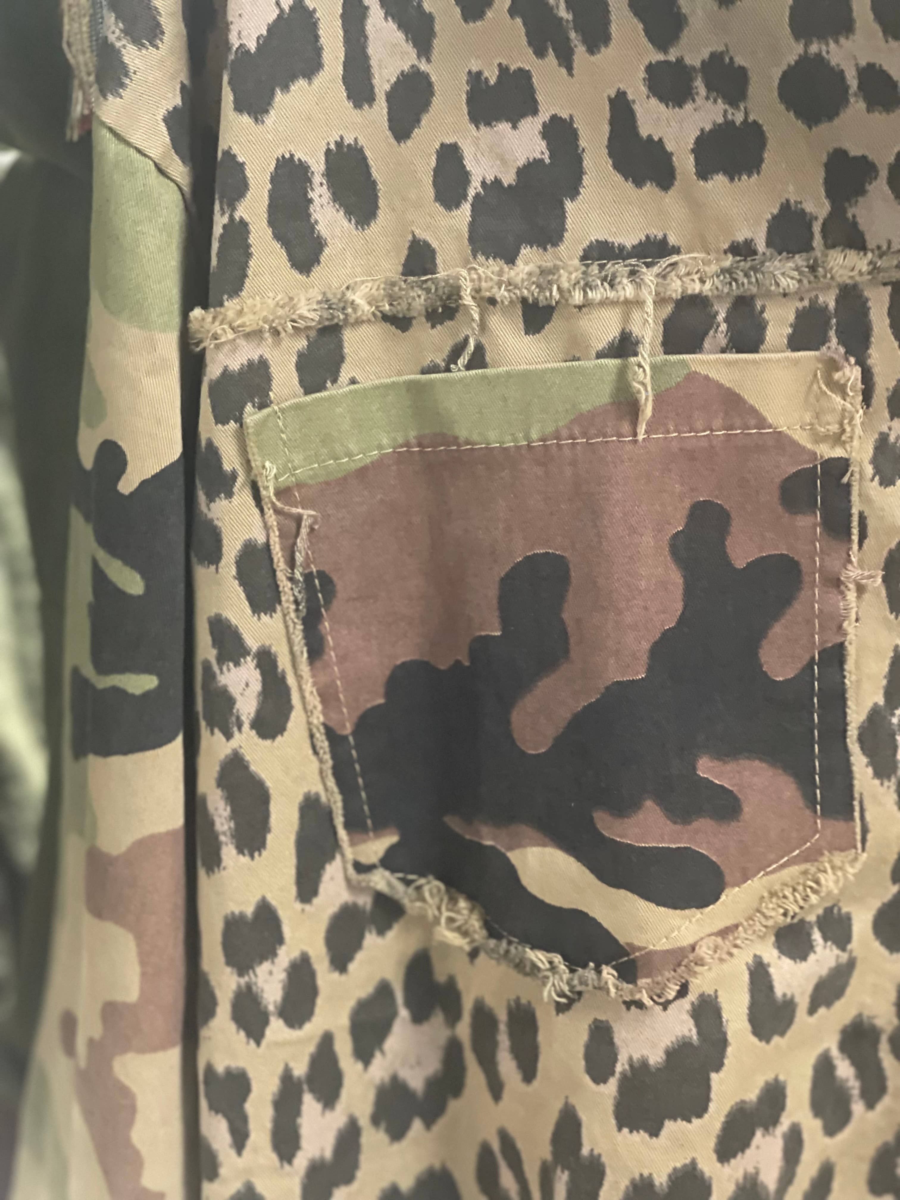 LeParisPetit by I Love Linen - Wholesale Jas - Dames - Camo-jack met zakken0