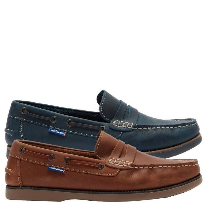 Chatham Herr Shanklin Premium Läderloafers i 2 färgalternativ 6 till 15 för wholesale av Brooklyn Big & Tall