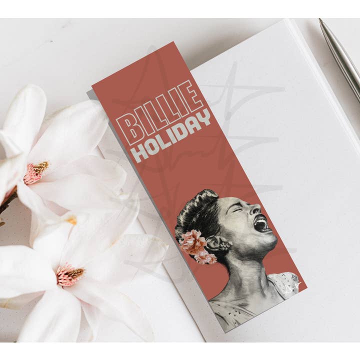 Marcadores de Livros Plastificados de História Negra - Billie Holiday por atacado de Anita’s Art