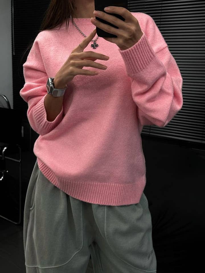 Little Light - Wholesale Knit Sweater - Women's - Soft Cashmere Blend Washable Knit Sweater Made in Korea16