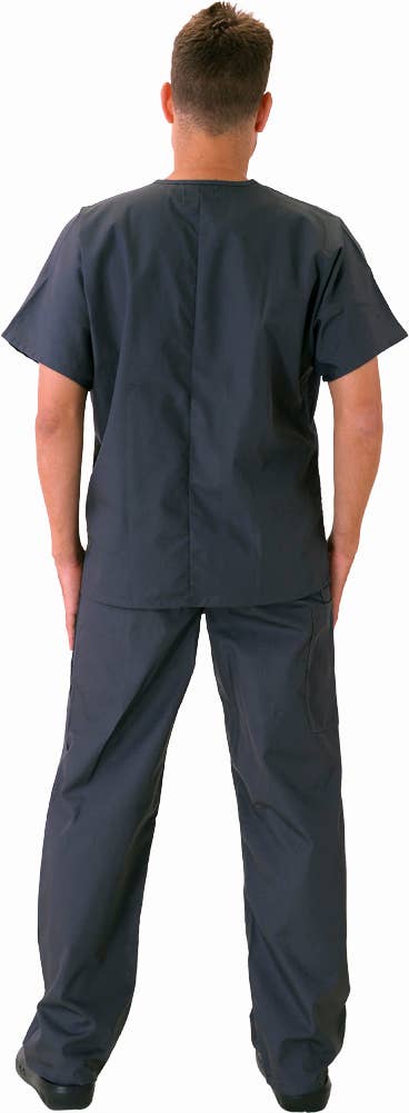 Eastern Off Price - Wholesale Healthcare Uniform - Men's - Natural Workwear Uniform Scrub Set 39922 Pewter1