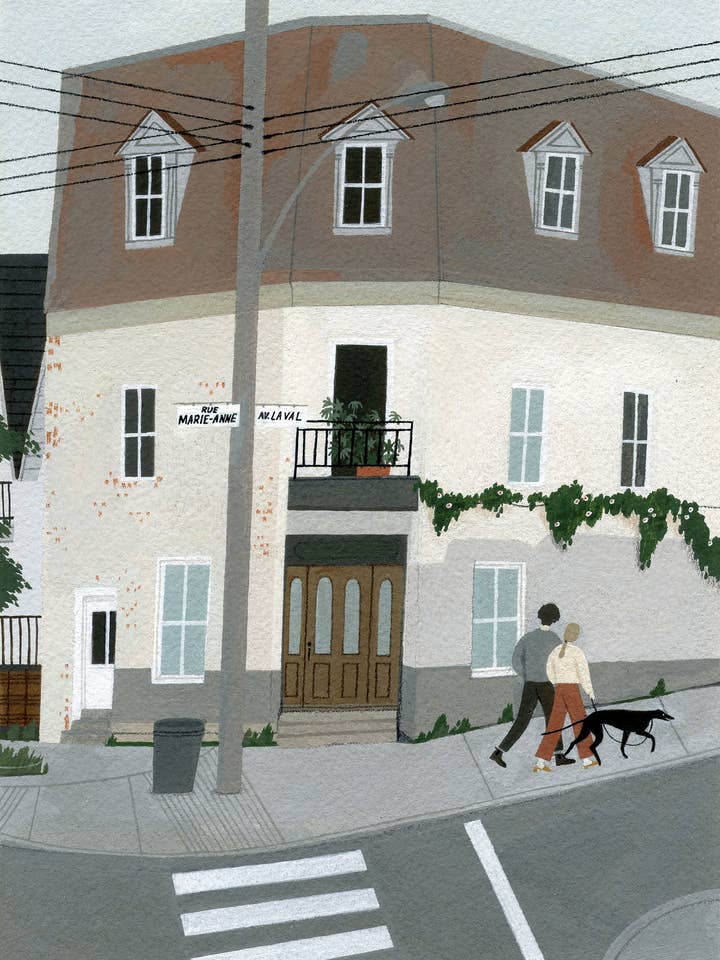 "Le Plateau-Mont Royal" art print for wholesale by Yelena Bryksenkova