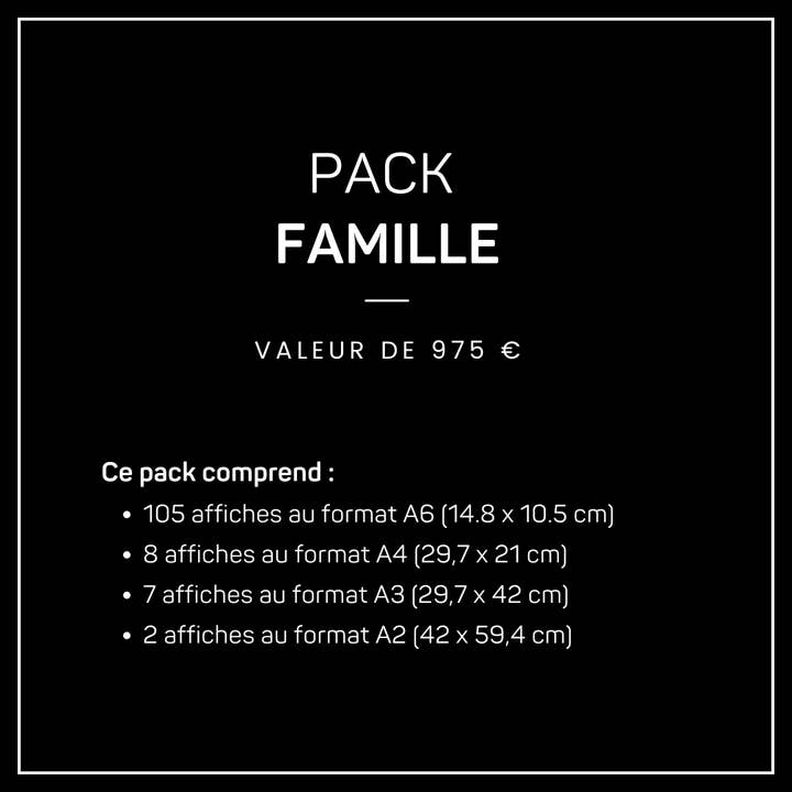 Pakket: Familie Selectie voor wholesale door LES MOTS A L'AFFICHE