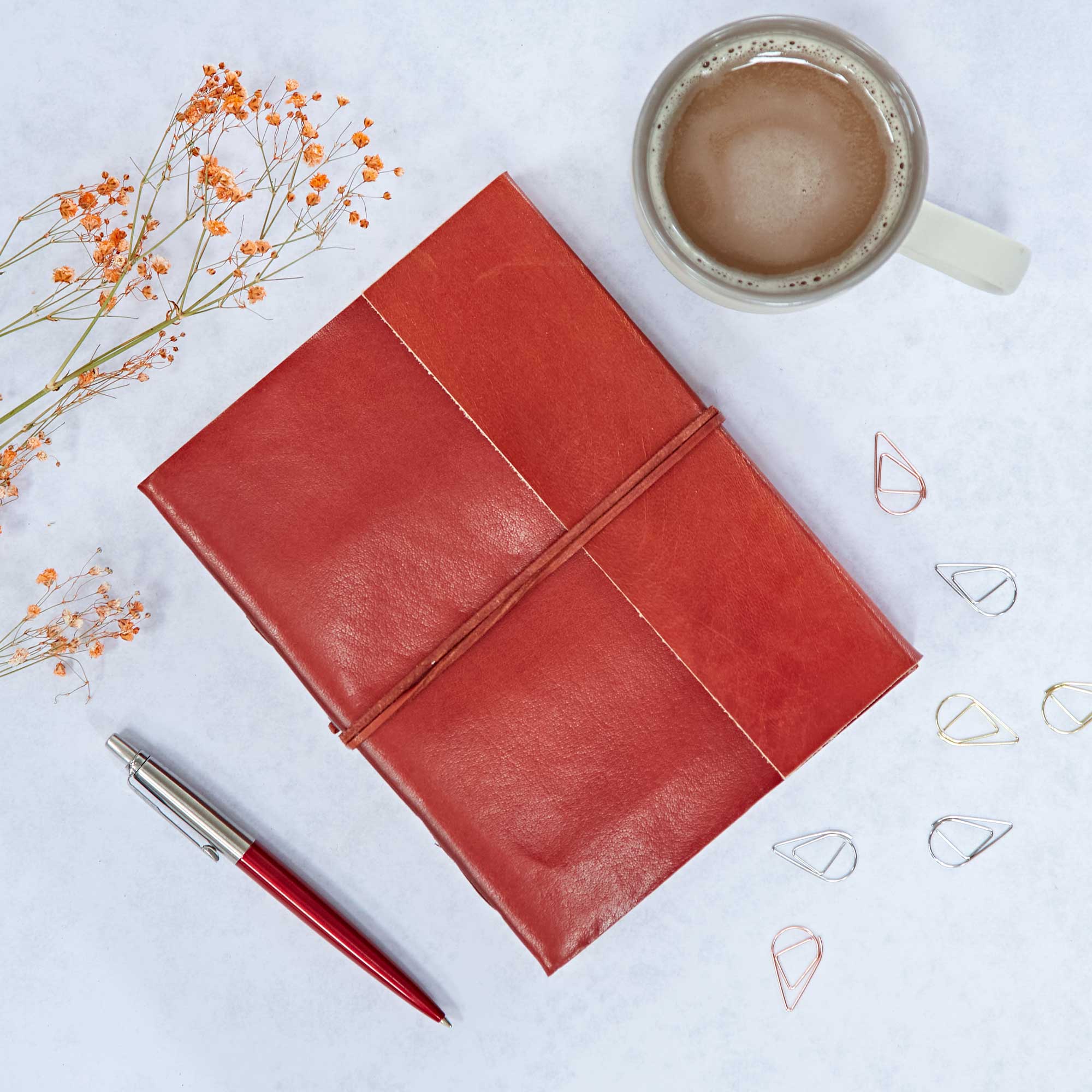 The Paper High Gift Company Limited – wholesale Journal/diary – Handmade Distressed Plain Leather Journal Notebook1