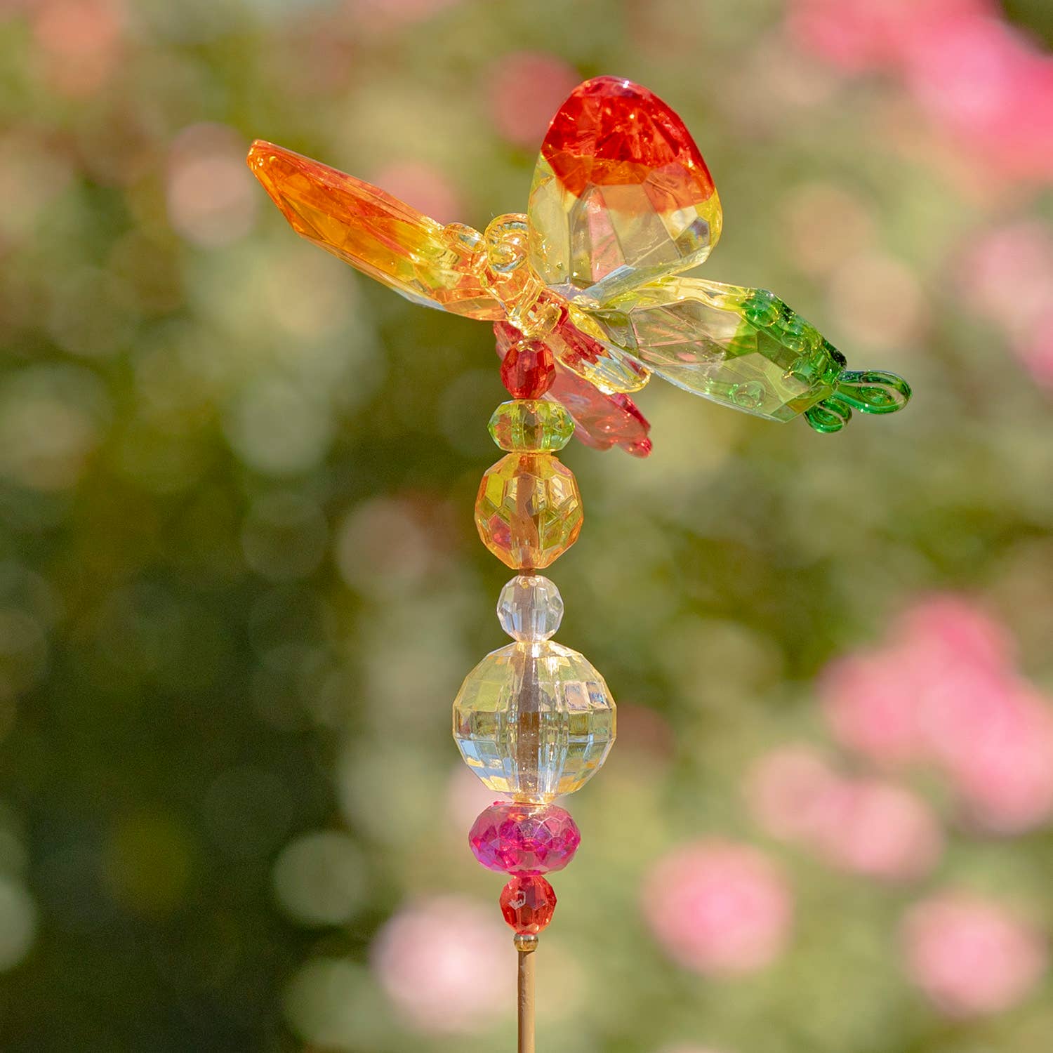 Zaer Ltd. International - Wholesale Garden/Lawn Stake - Five Tone Acrylic Pot Stakes- 4 Style Options- 6PC/Sets15