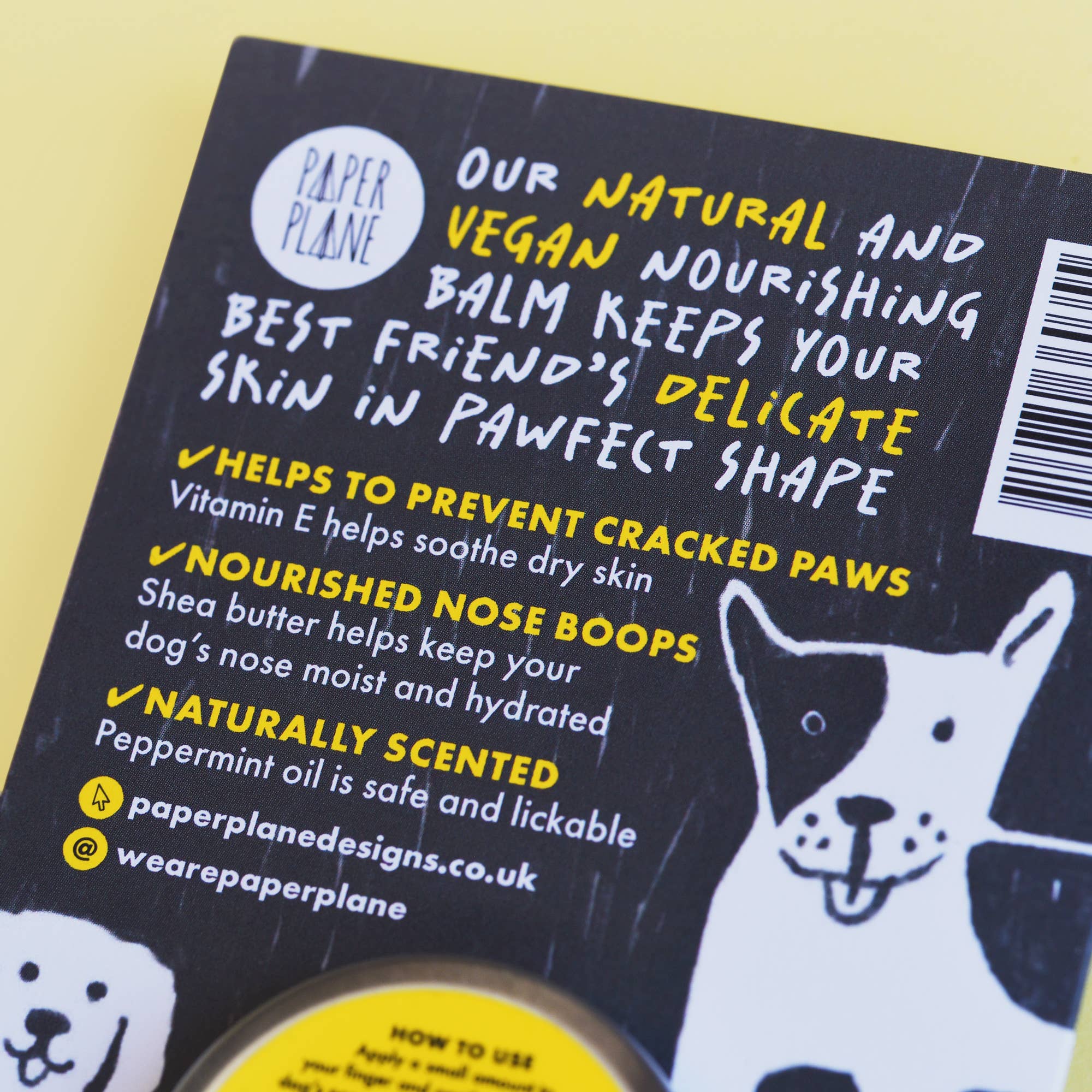 Paper Plane - Wholesale Pet Balm - Dog - Bork Nose and Paw Balm for Dogs12