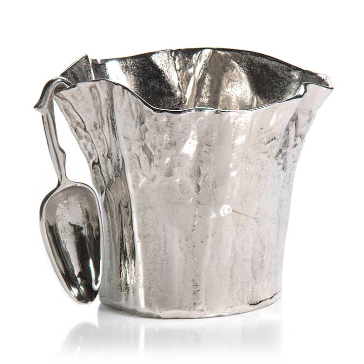 Seau à glace en aluminium avec cuillère pour la vente par Zodax