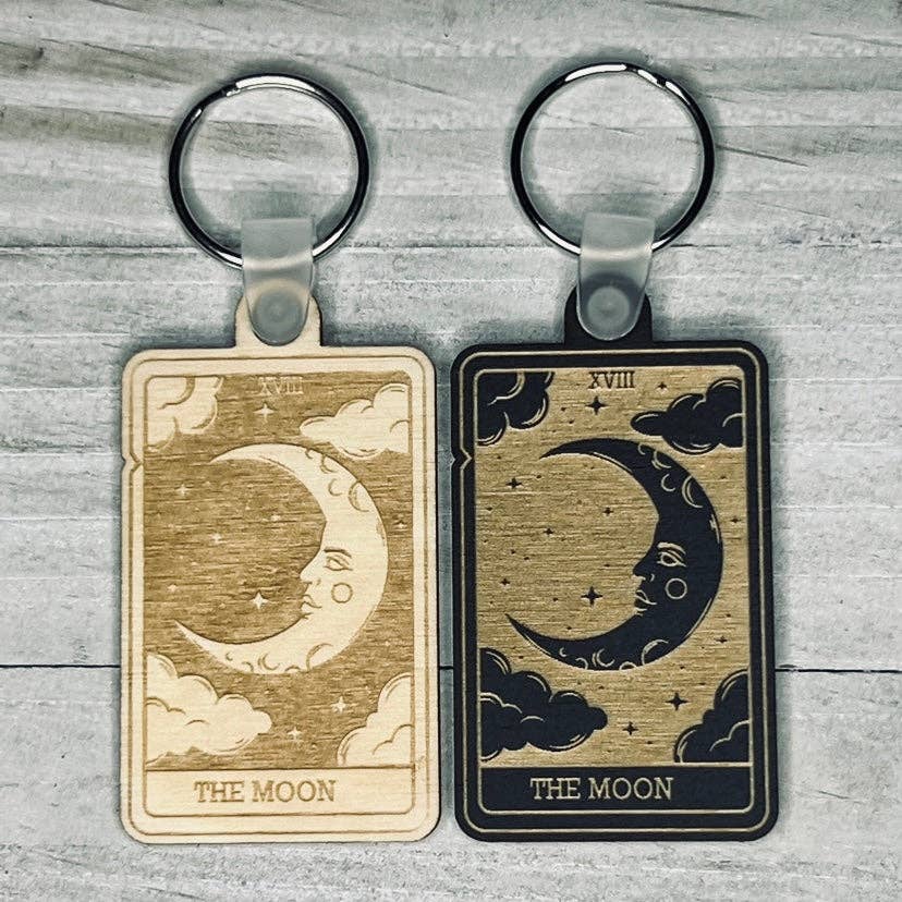 Kraftmir - Wholesale Keychain - Unisex - 18 | The Moon Tarot Card Keychain | Major Arcana |0