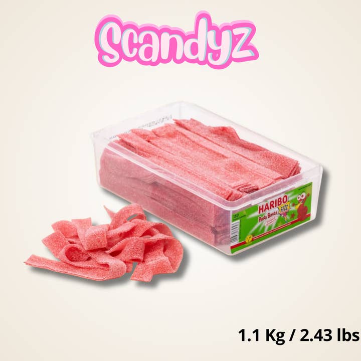 Pasta Basta Strawberry Belts 1.1 kg for wholesale by Scandyz
