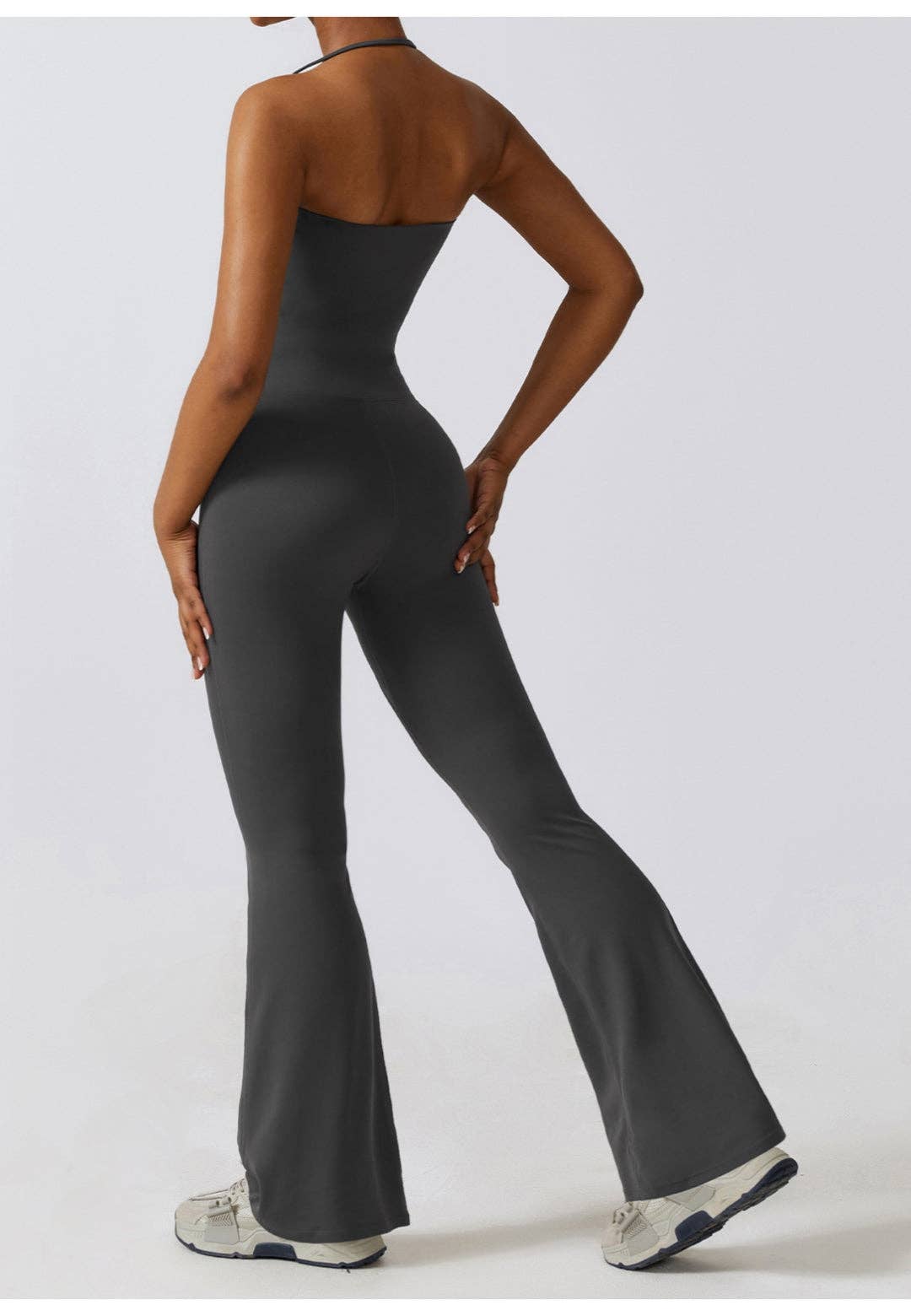 Active by Anna-Kaci - Wholesale Athletic/Lounge Leggings - Women's - Shirred High Waist Flared Leggings2