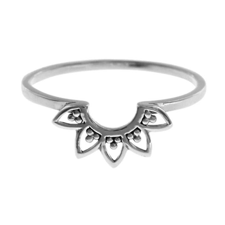Isla fanned boho style ring for wholesale by Kali Ma Designs - Sterling Silver Jewellery