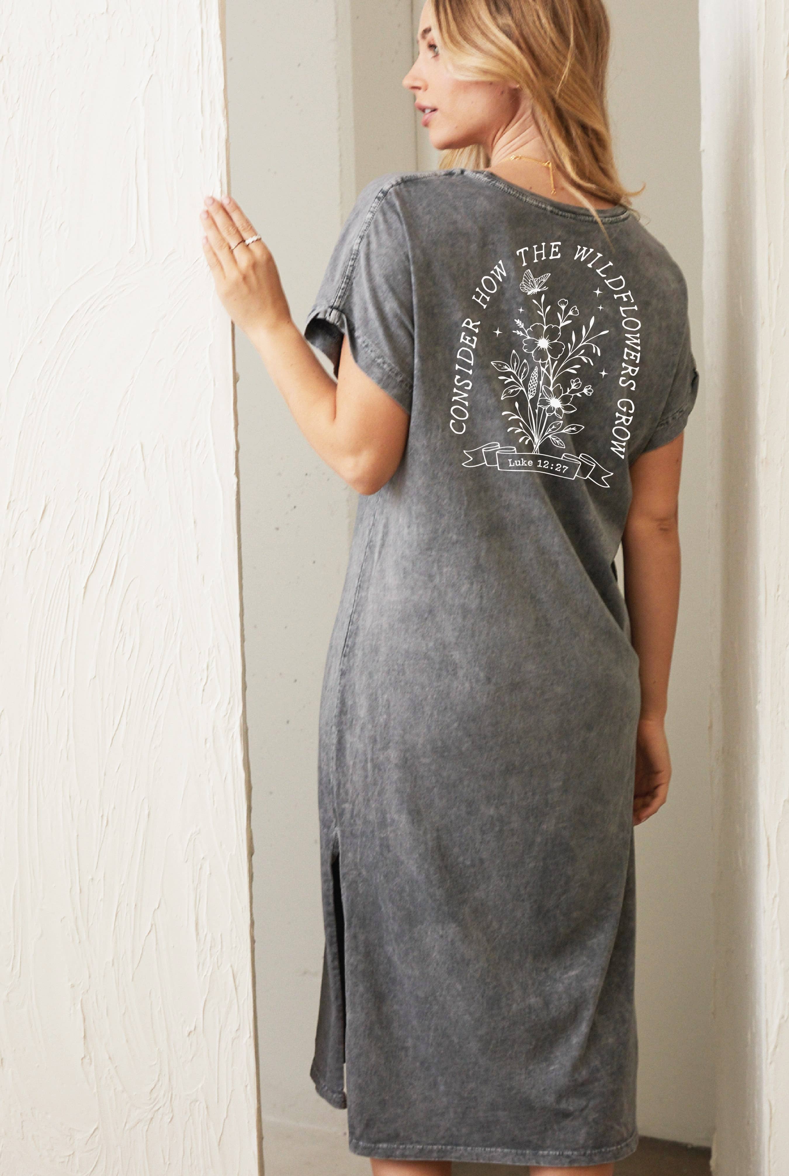 OAT COLLECTIVE - Wholesale Dress - Women's - CONSIDER HOW  Mineral Graphic Dress1