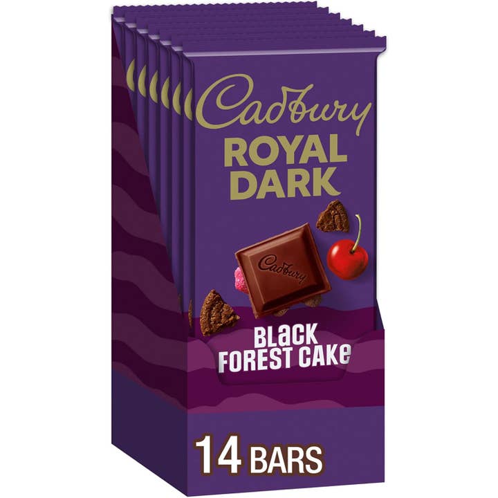 Long Island Candy Factory - Wholesale Chocolate Bar - Cadbury Black Forest Cake 14 Count 3.5 Ounce Extra Large Bars