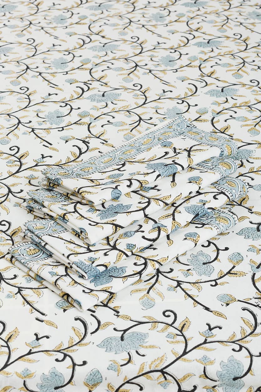 Sevya Handmade – wholesale Tablecloth – Silver Floral Tablecloth5