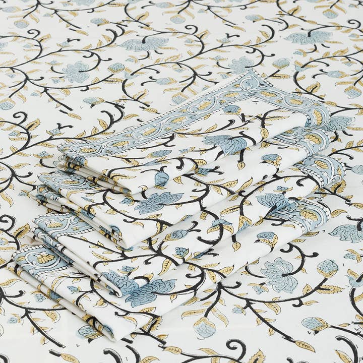 Sevya Handmade - Wholesale Tablecloth - Silver Floral Tablecloth5