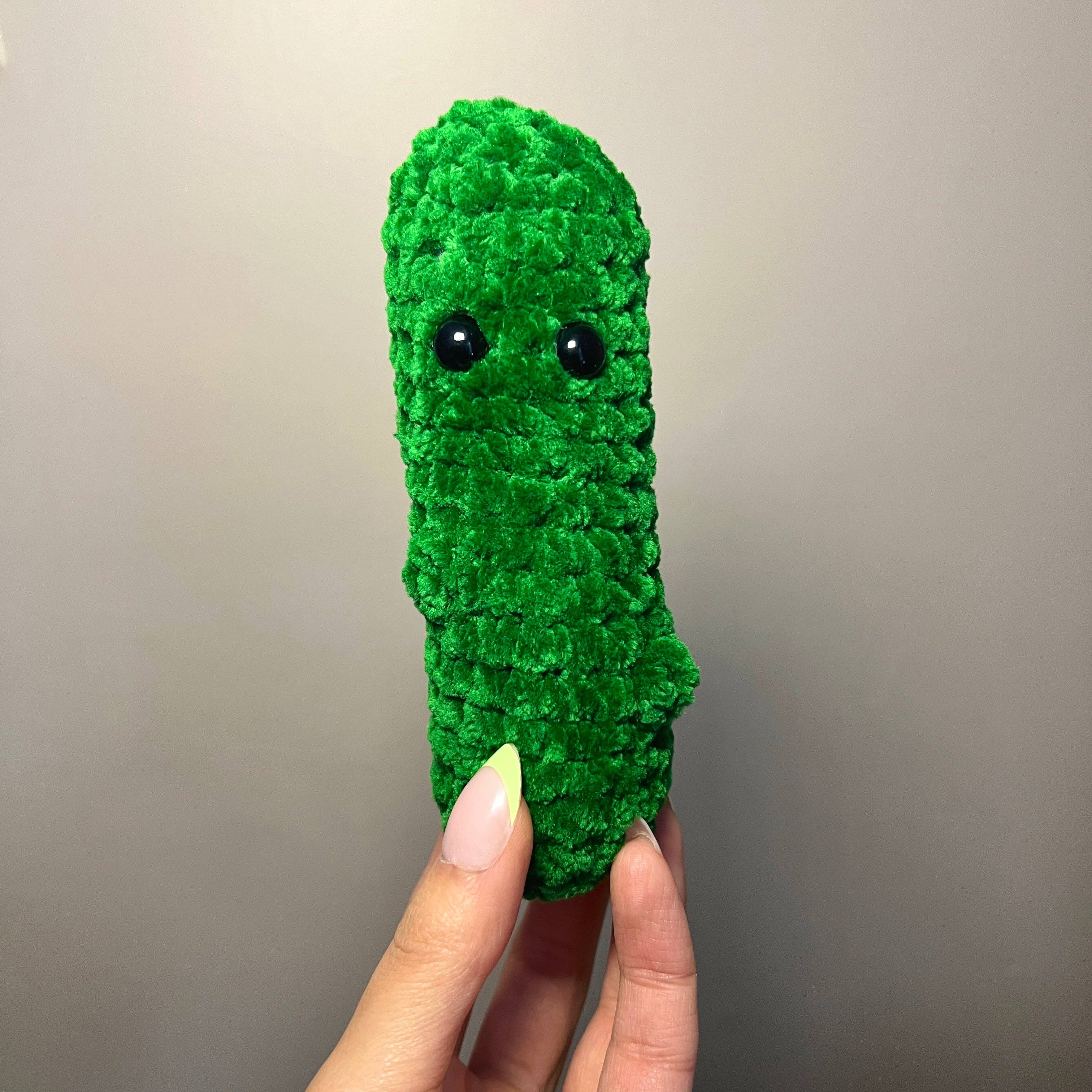 The Cozy Tangerine - Wholesale Stuffed/Plush Toy - Kids & Baby - Pickle Plushie | Crochet Pickle Stuffed Plush Toy3