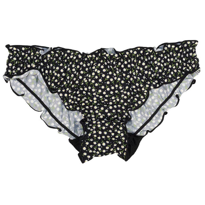 Teri Lingerie - Wholesale Underwear - Women's - Ditsy Floral Bikini with Ruffles