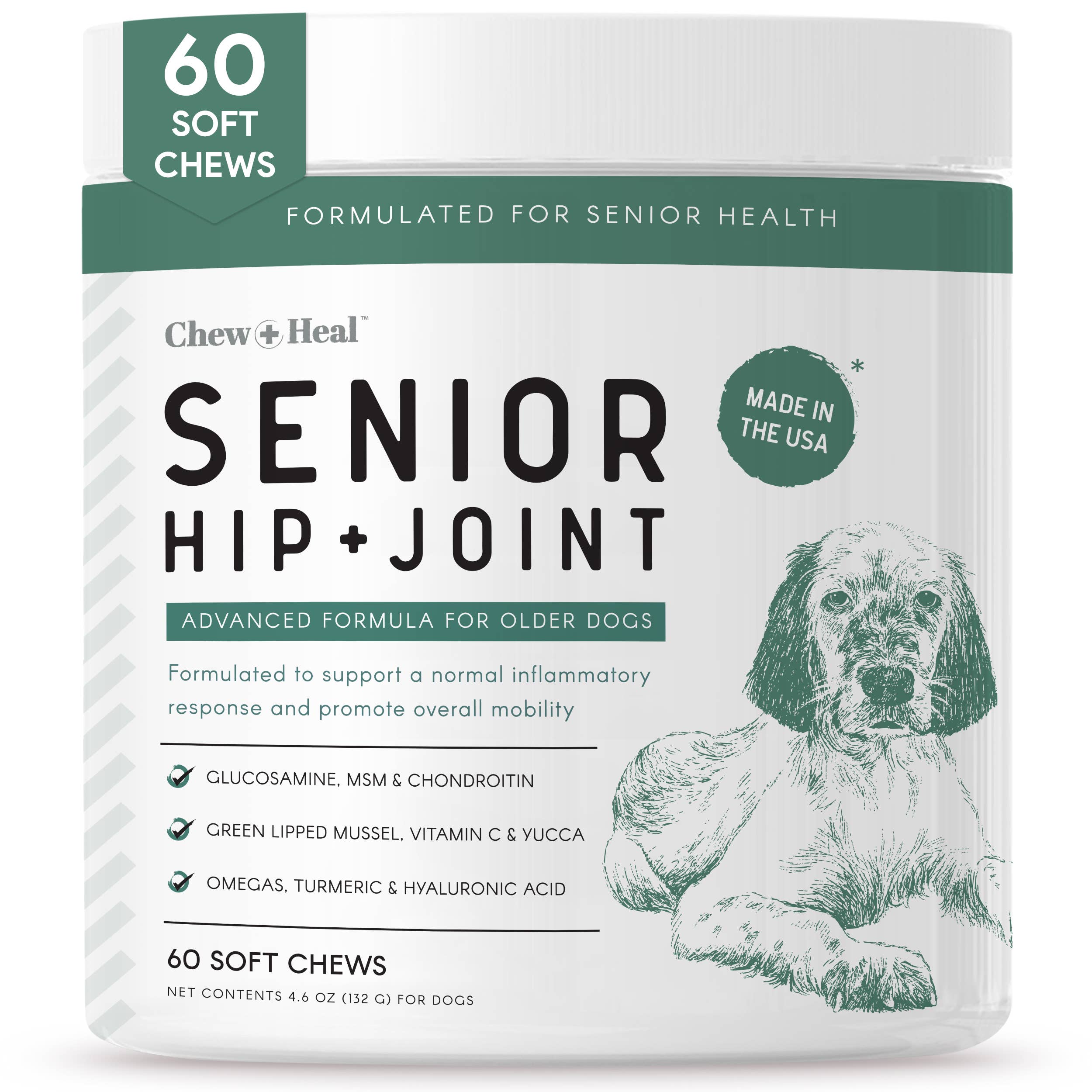 Chew + Heal - Wholesale Pet Supplement - Dog - Senior Advanced Hip and Joint Soft Chews - Upgraded Formula9