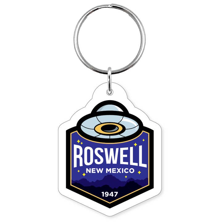 Morris Magnets – wholesale Keychain – Unisex – Keychain - Roswell New Mexico UFO Badge1
