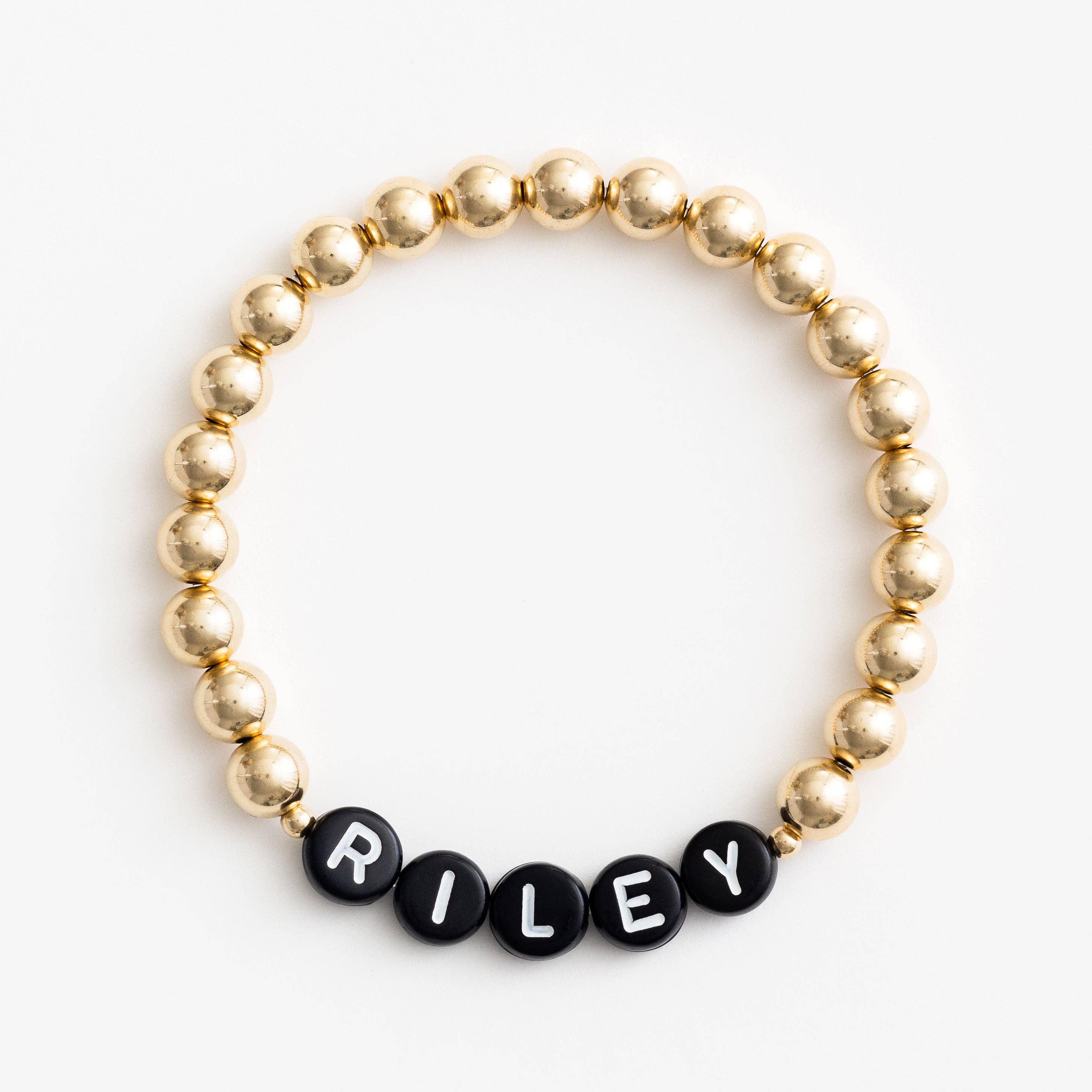 Names For Good - Wholesale Beaded Bracelet - The Gold with Gold End Beads Bracelet8