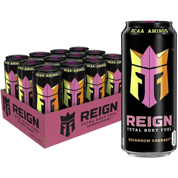 REIGN BODY FUEL ENERGY DRINK 12/16OZ REIGNBOW SHERBET for wholesale by L&F Universal Goods