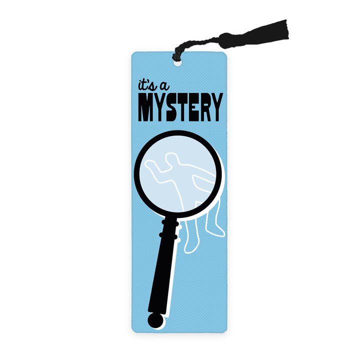 Rock Scissor Paper - Wholesale Bookmark - Magnifying Glass Mystery Genre Bookmark with tassel1