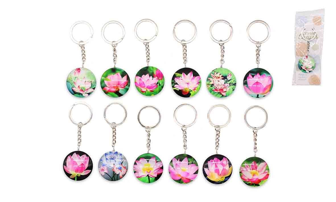 Esoterica Arte - Wholesale Keychain - Women's - Keychain Lotus Flower 3, 5cm (12 pcs)0