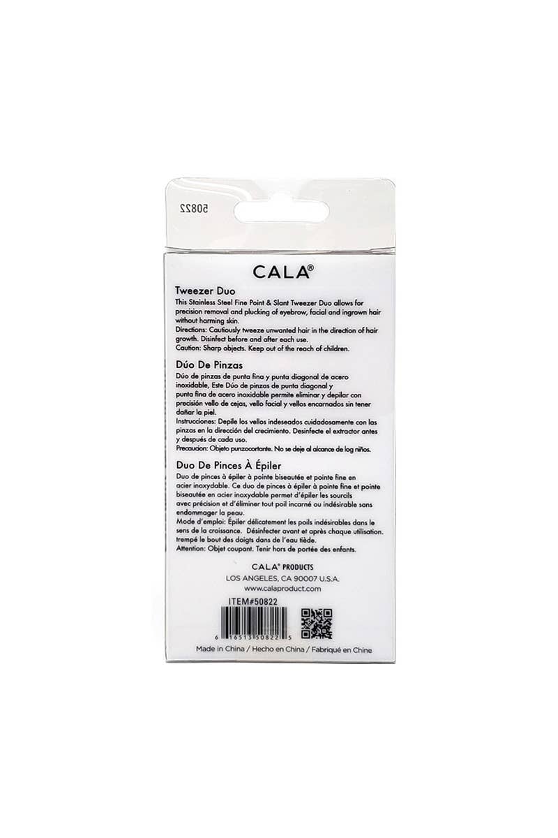PINEAPPLE Beauty - Wholesale Tweezers - CALA 50822 Coral Soft Touch Tweezer Duo Set - 6pc3