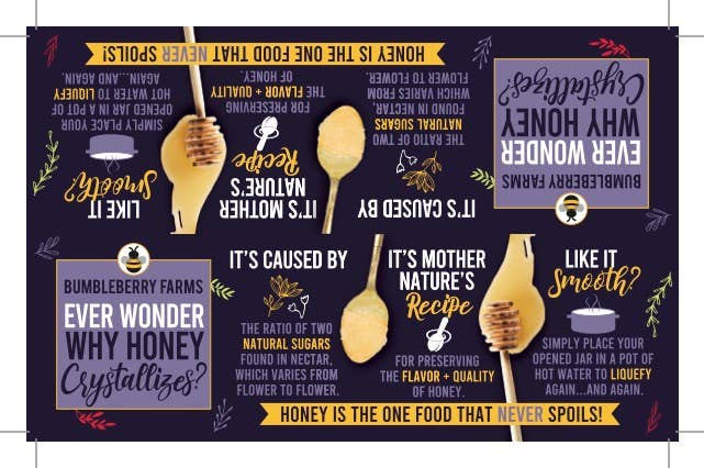Bumbleberry Farms - Wholesale Honey - SHELF TALKER - How to Use Our Honey Cream Spreads3