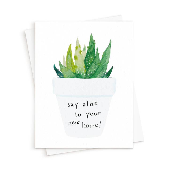 The Aloe Home Card for wholesale by Queen B Cards
