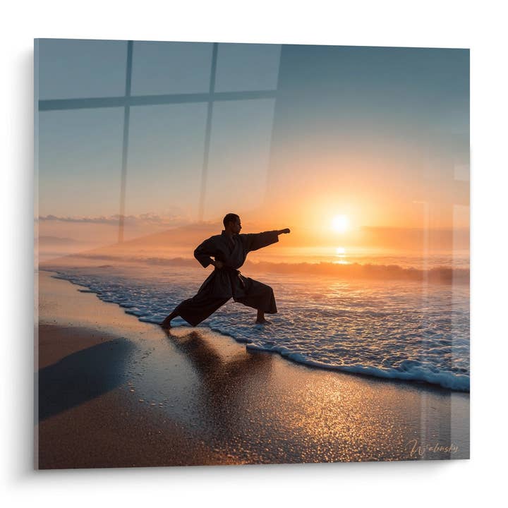 Karateka Table at Sunset - Oceanic Harmony - Karate Edition for wholesale by Walensky