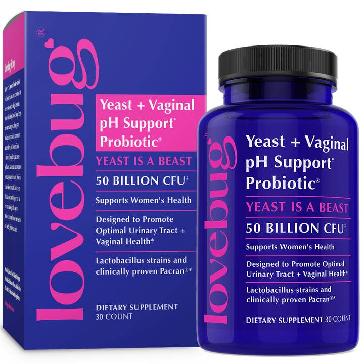 LoveBug Probiotics - Wholesale Oral Supplement/Vitamin - Yeast & Vaginal pH Support Probiotic Oral Supplement