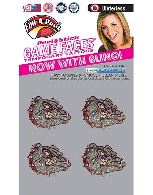 Fanapeel / Gamefaces - Venta al por mayor Tatuajes temporales - Tatuajes temporales de Gonzaga Game Faces®0