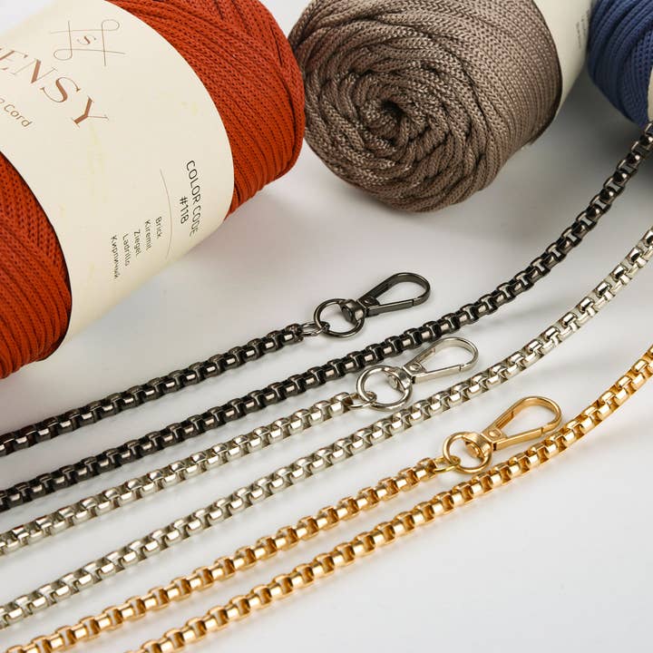 Sensy – Engroshandel Taskerem - Unisex – Metal kæderem - kasseformet3