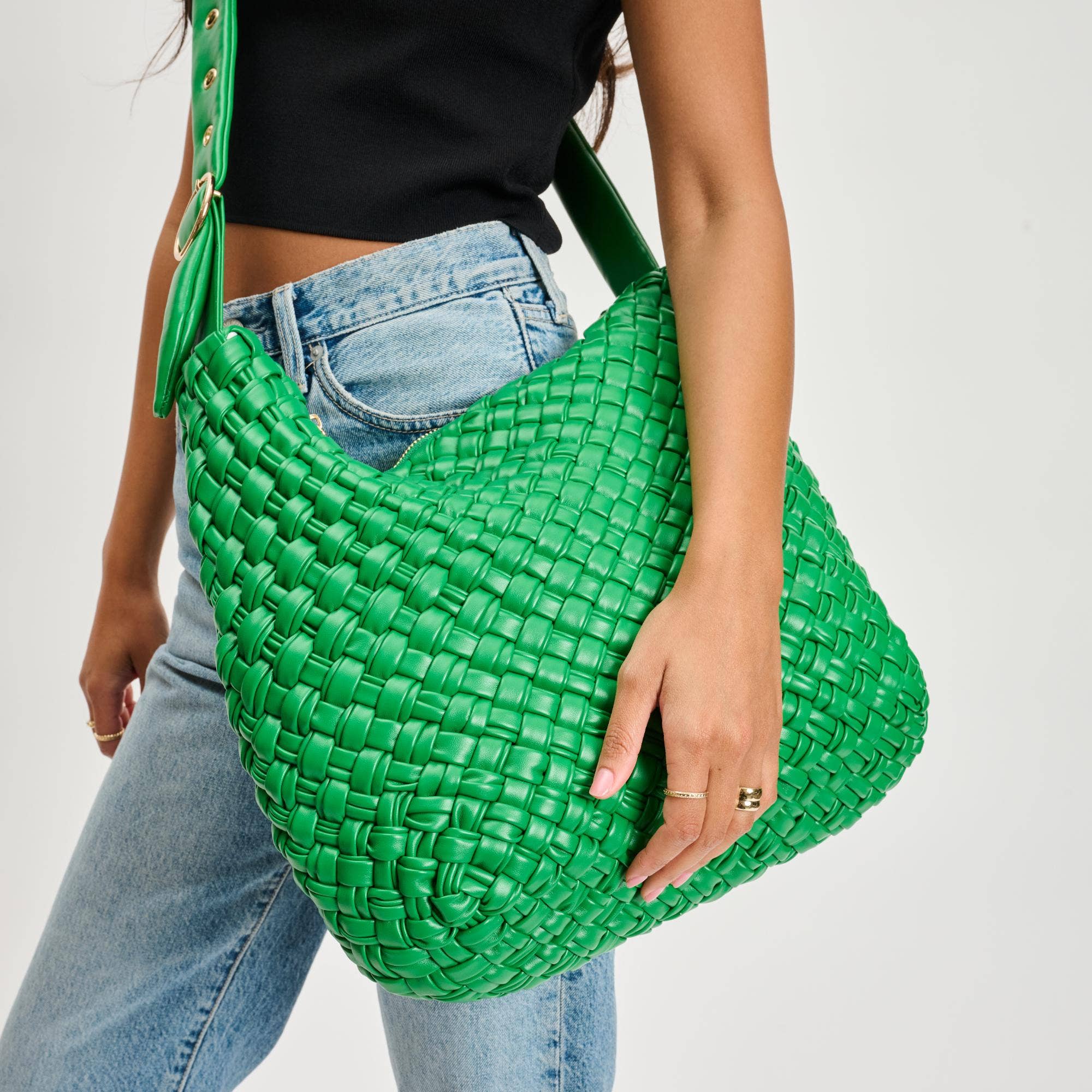 Moda Luxe – bolsa tiracolo - Mulher por atacado – Bolsa Transversal Clássica Trançada23