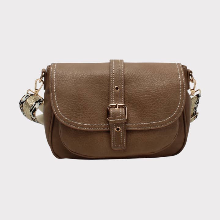 Sac avec bandoulière, effet léopard et fermoir aimanté pour la vente par BESTINI