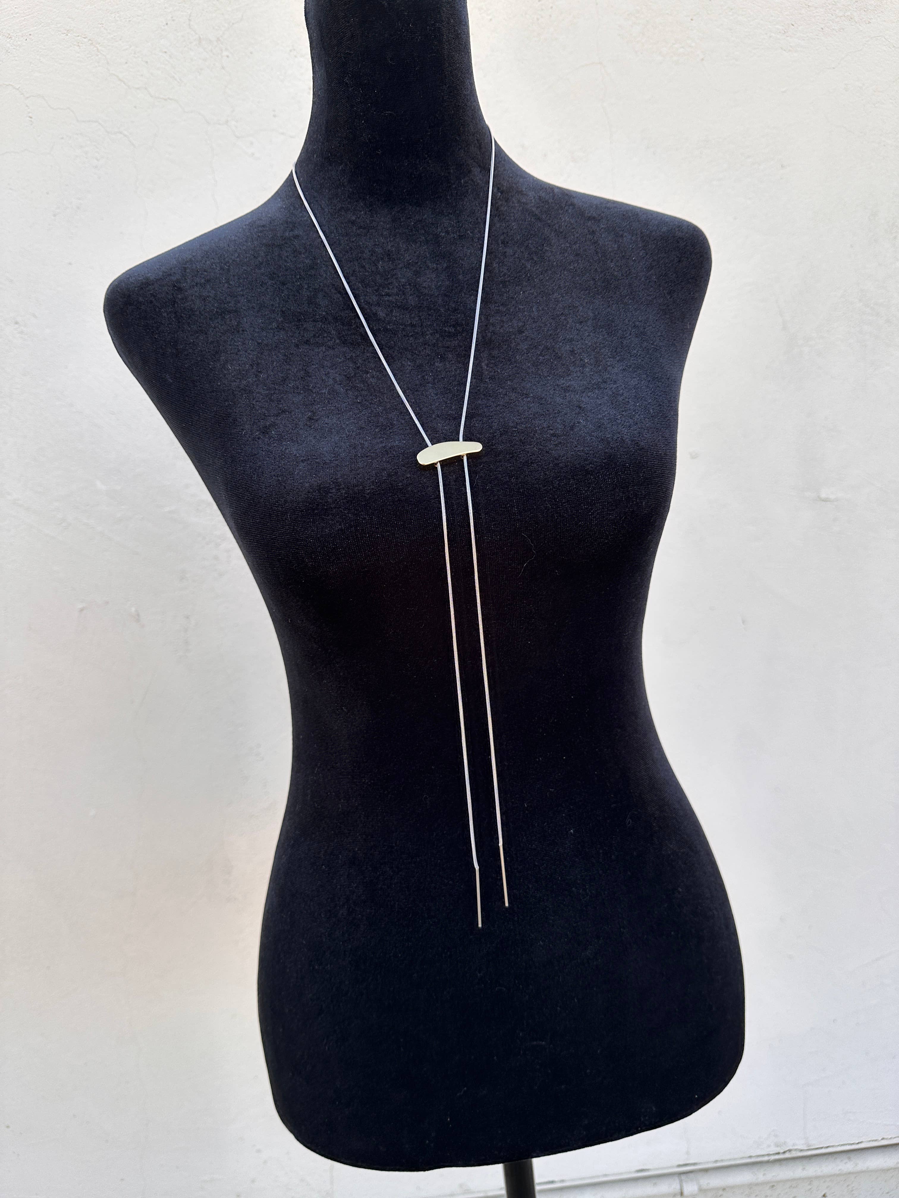 mila + stevie - Wholesale Y-Neck/Lariat Necklace - Mixed Metal Bolo Long Necklace3