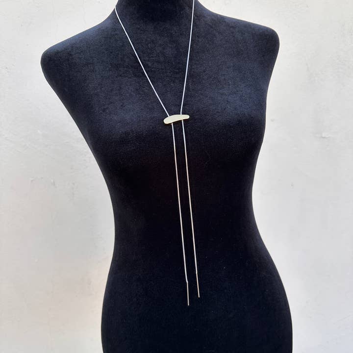 mila + stevie - Wholesale Y-Neck/Lariat Necklace - Mixed Metal Bolo Long Necklace3