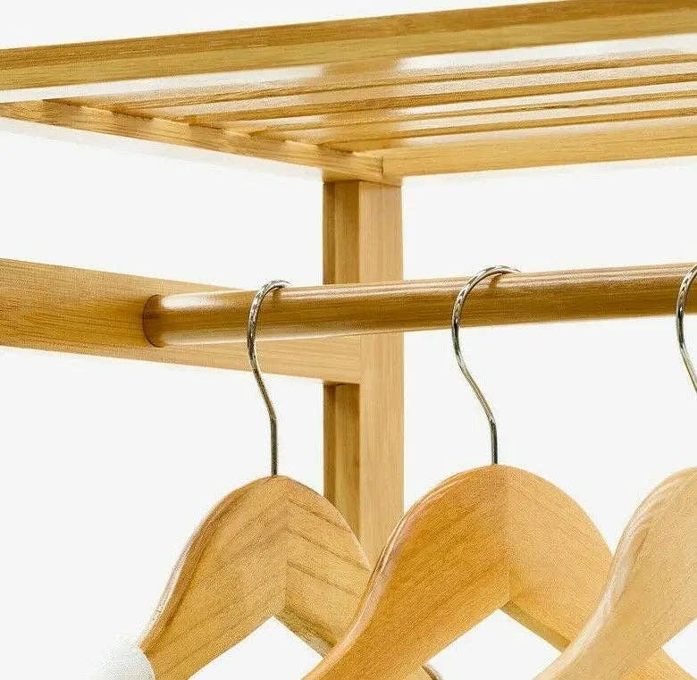 everythingbamboo - Wholesale Kapstok - Bamboe kledinghanger en kapstok met hoedenhouder, organiser voor kleding9