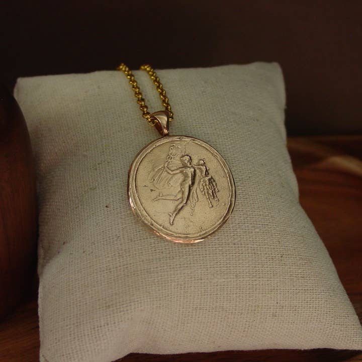 Vis a Vis Jewelry - Wholesale Individual Charm/Pendant - God Hermes and Tyche Cameo Pendant4