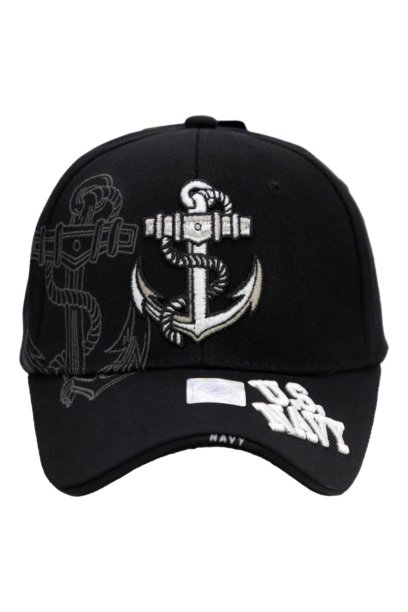 Cap Zone - Vendita all'ingrosso Cappellino da baseball - Unisex - Cappellino da baseball ufficiale con licenza dell'ancora della Marina degli Stati Uniti5