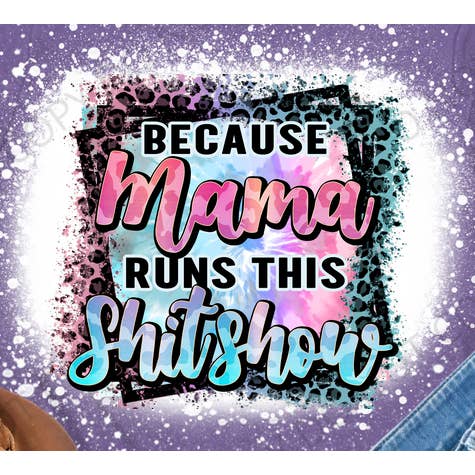 ShitShow Mamma su Heather Purple Tee per la vendita all'ingrosso da parte di Ink'd Worx by Design