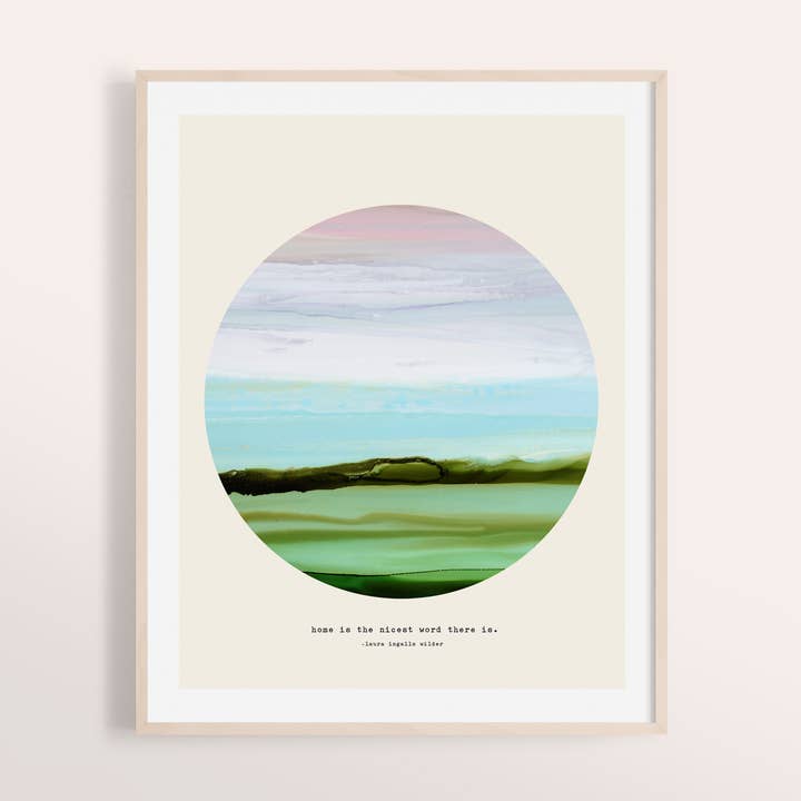 Home Art Print for wholesale by Tina Crespo Studio